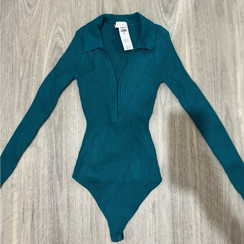 Abercrombie Teal Sweater Bodysuit